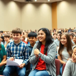 Students engaged in math challenges during the New Mexico Math Meet