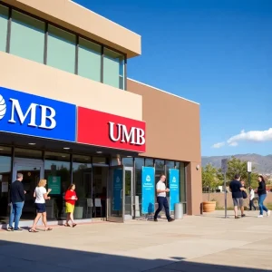New UMB branch exterior in Albuquerque, NM