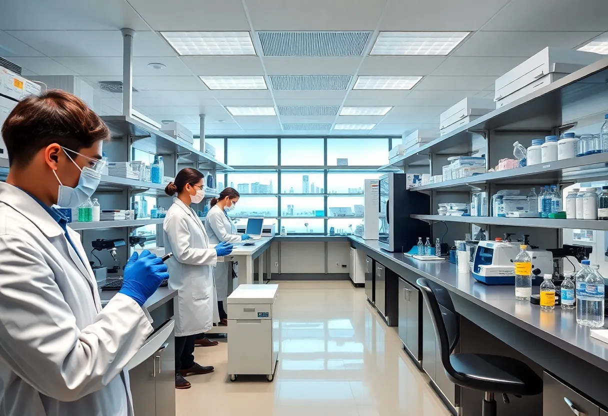 Rendering of the new biomedical research facility at New Mexico State University.