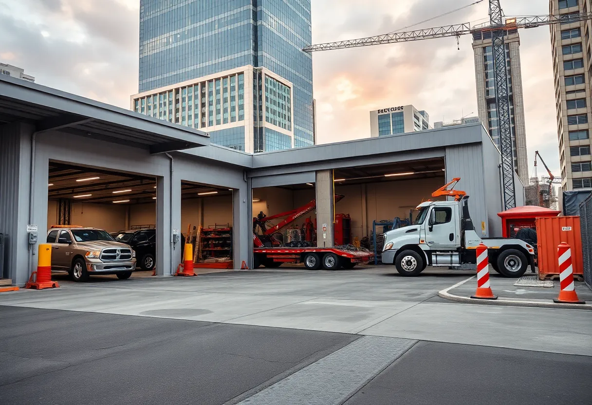 Rendering of the new towing company expansion in North Valley.