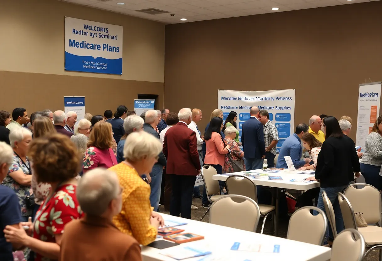Attendees participating in Optum New Mexico's Medicare plans seminar