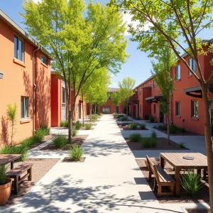 New energy-efficient housing units in Albuquerque's International District