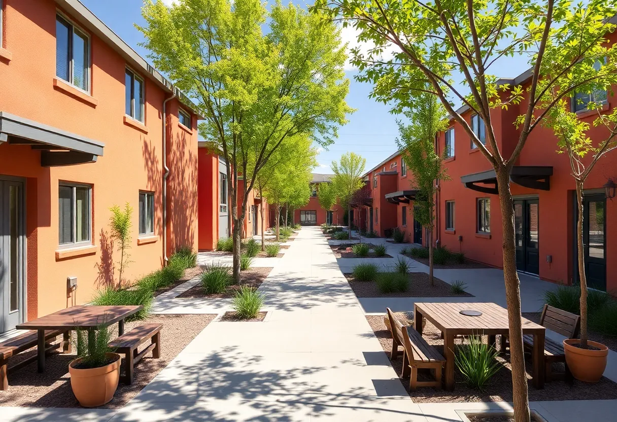 New energy-efficient housing units in Albuquerque's International District