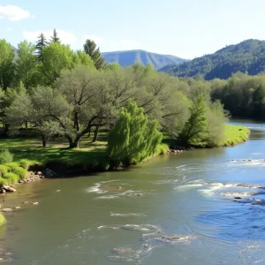 Beautiful view of the Rio Grande watershed highlighting its natural landscape.
