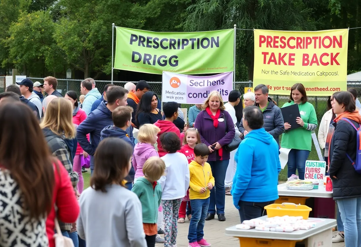 Community event for safe disposal of unused medications in Roswell, New Mexico.
