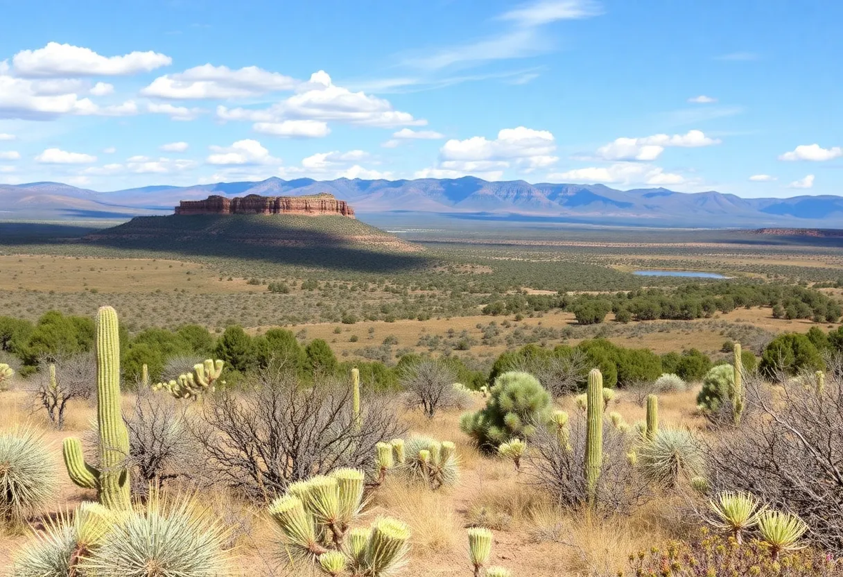 Scenic landscapes in Santa Fe County showcasing preserved open space.