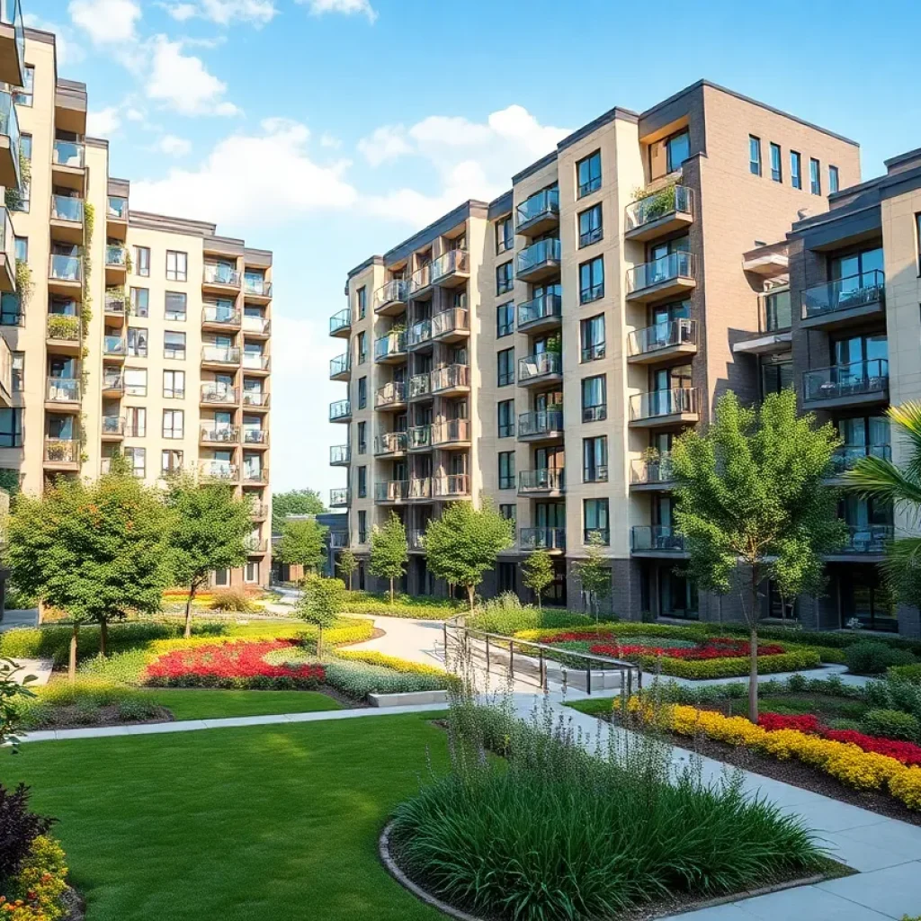 Senary by Allaso luxury apartment complex in Albuquerque