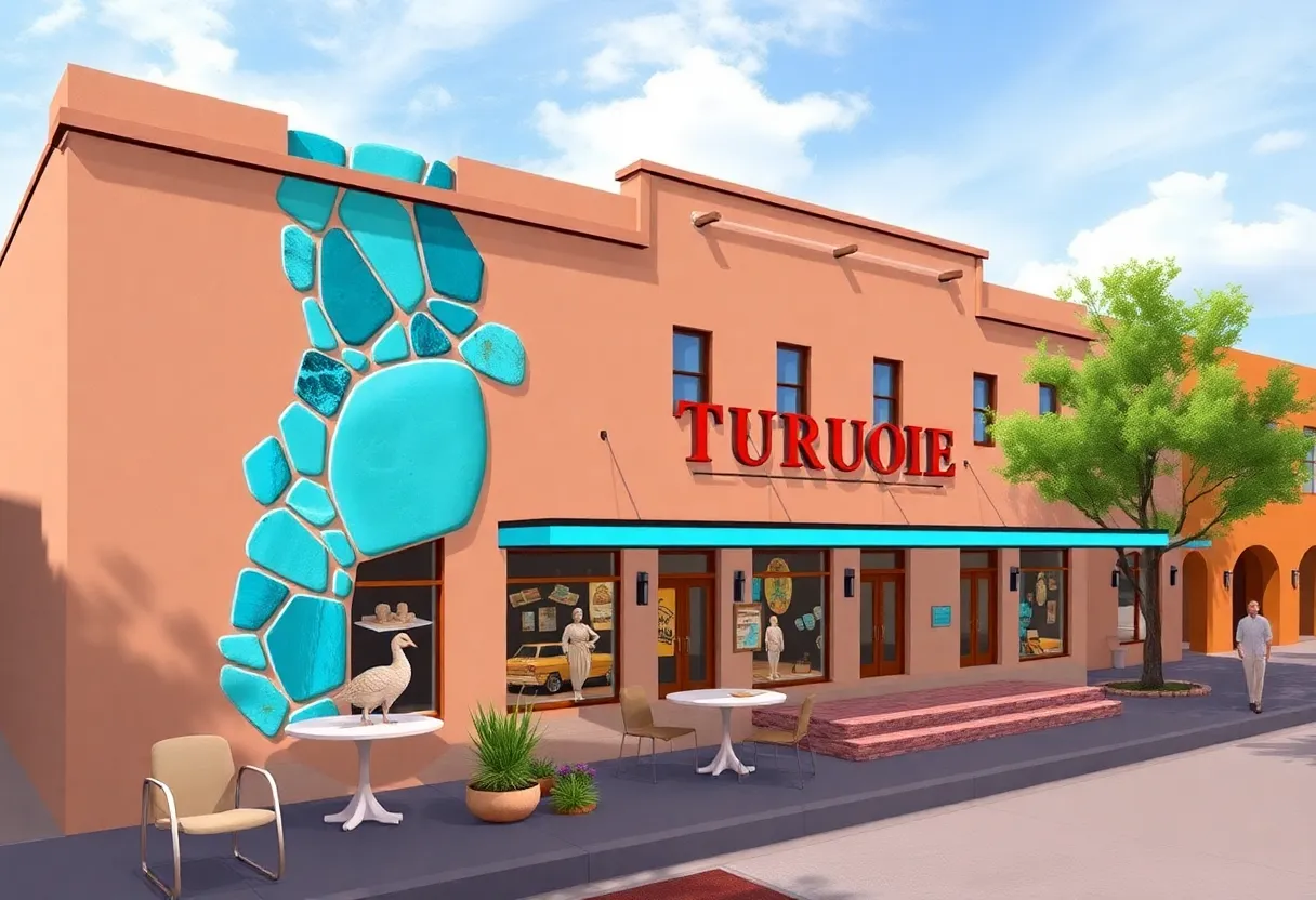 Artist's rendering of the Turquoise Museum in Albuquerque's Old Town district