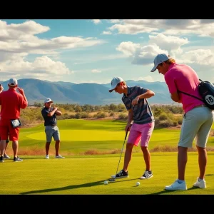 Young golfer playing at the New Mexico State Championship