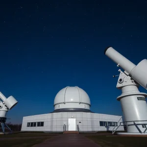 Observatory at the University of Albuquerque with telescopes