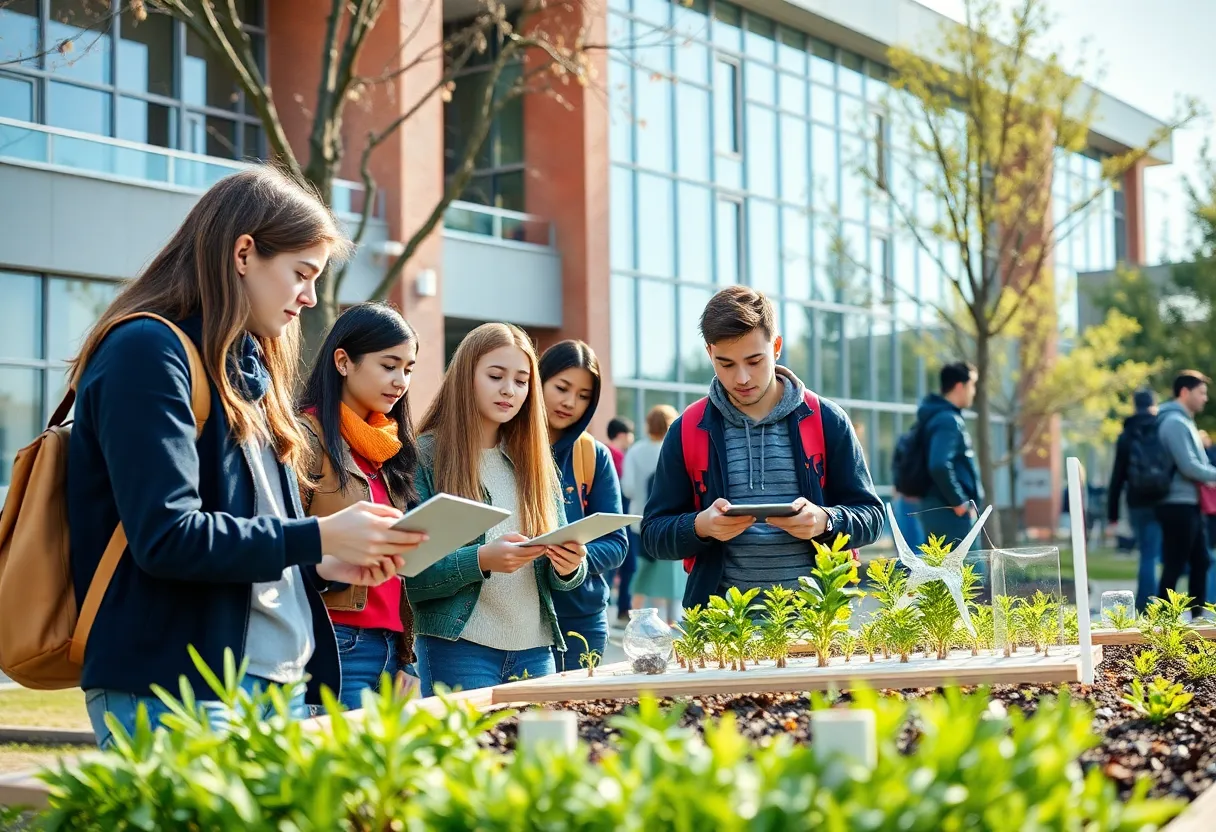 Students at UNM engaging in engineering projects focused on renewable energy and sustainability.