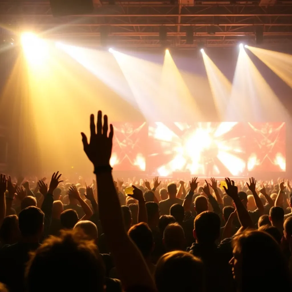 Crowd at Zach Williams Revival Nights concert in Rio Rancho